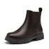 SCHWARZE STIEFEL MIT NIEDRIGEM PLATEAU UND HOHEM ABSATZ FÜR DAMEN | MODISCHE STIEFELETTEN MIT SCHNÜRUNG